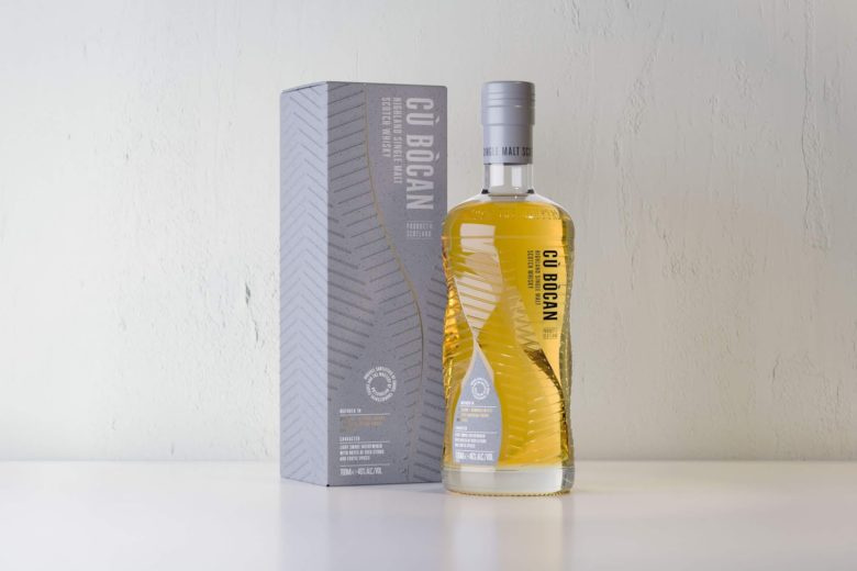 CùBòcan 威士忌酒包裝設計瓶型設計，優雅的多層次視覺效果