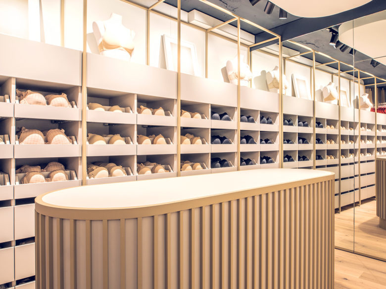 Beldona女士內衣品牌連鎖店鋪si空間設計，一個自然溫暖的環境