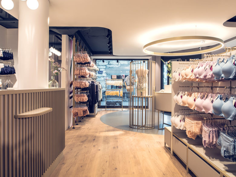 Beldona女士內衣品牌連鎖店鋪si空間設計，一個自然溫暖的環境