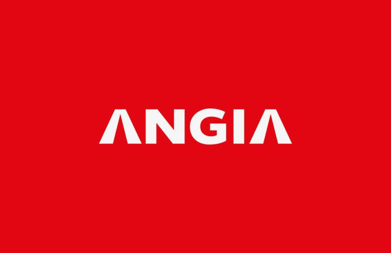 ANGIA房地產投資公司logo/VI設計，源自建筑的向上運動風格
