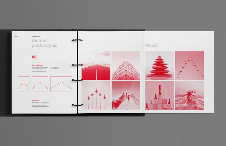 ANGIA房地產投資公司logo/VI設計，源自建筑的向上運動風格