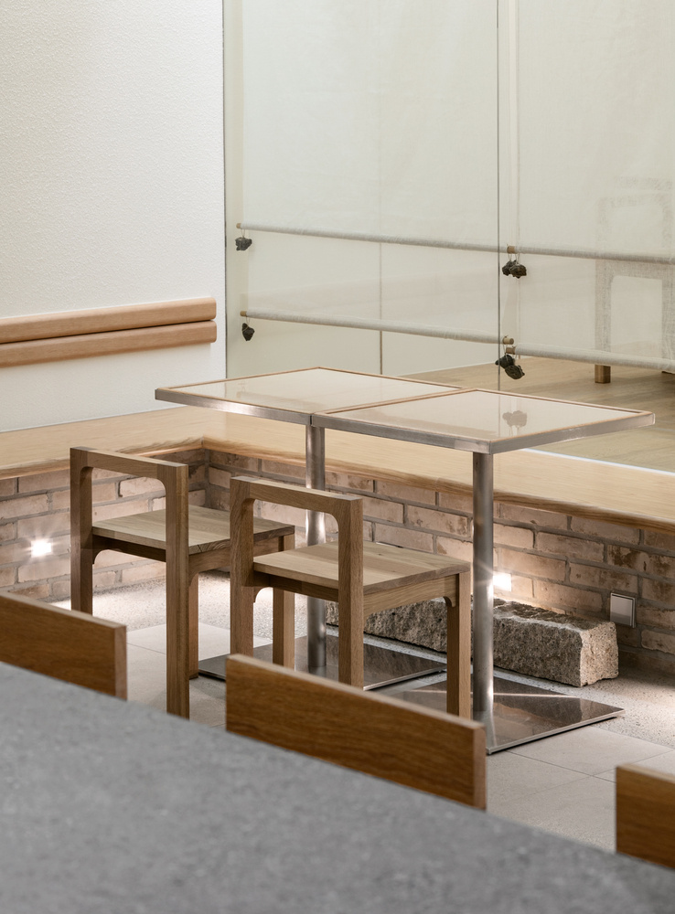  SAEMCafé咖啡店餐飲空間設計，穩定比例的結構美學