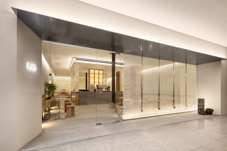  SAEMCafé咖啡店餐飲空間設計，穩定比例的結構美學