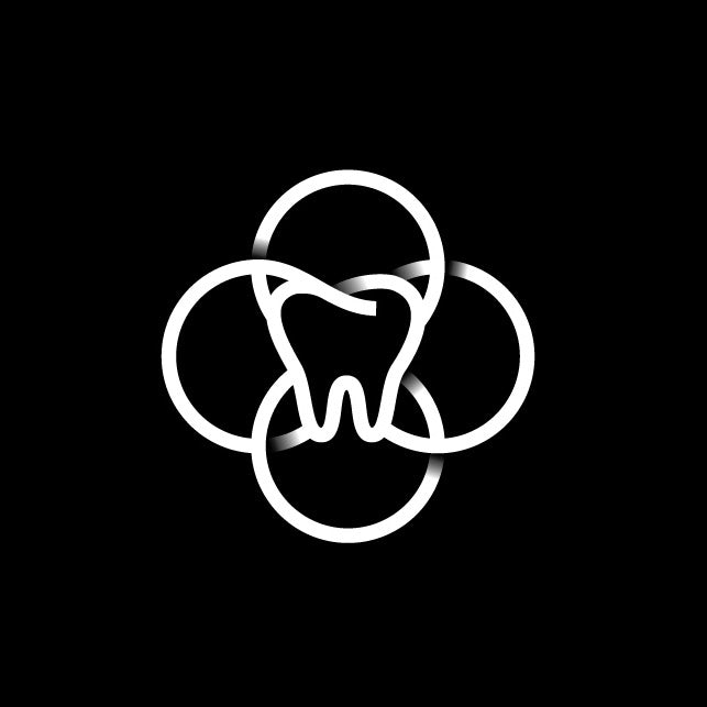幾何黑白logo設計-Delli Belli牙科標志logo