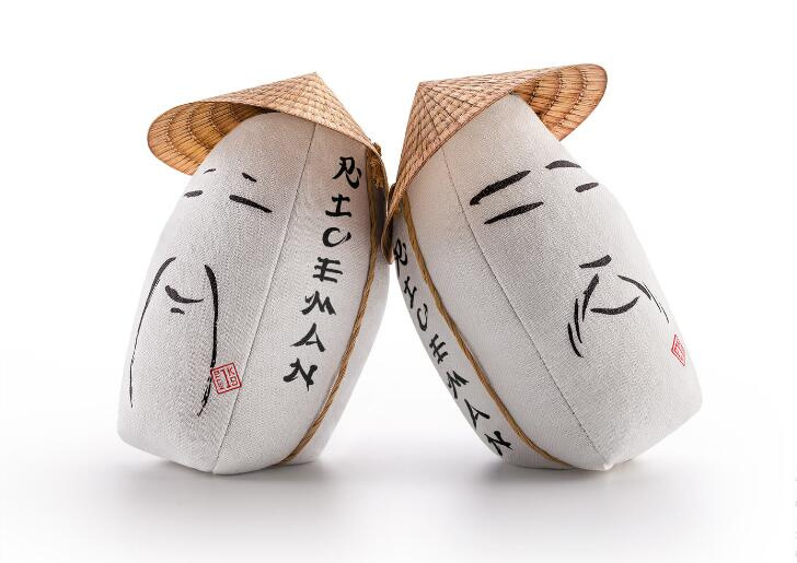 RICEMAN日式大米包裝設計，斗笠帽子麻布農民造型