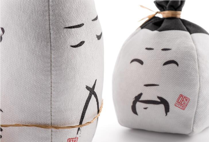 RICEMAN日式大米包裝設計，斗笠帽子麻布農民造型