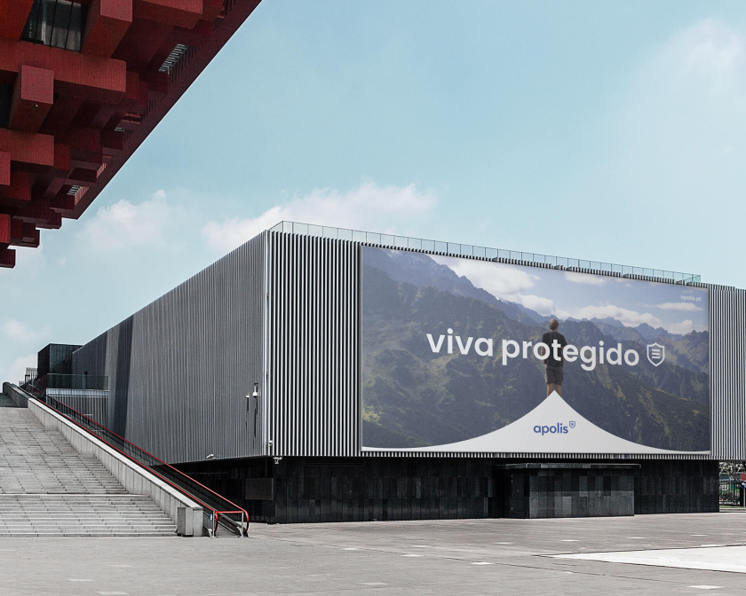 Apolis保險公司盾牌logo設計與企業品牌vii視覺識別設計-上海vi設計公司