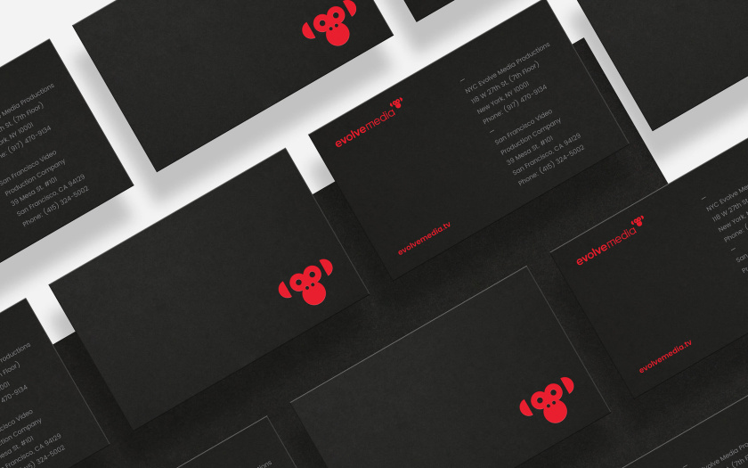 Envolve 媒體品牌形象重塑與簡約幾何風格猴頭logo設計
