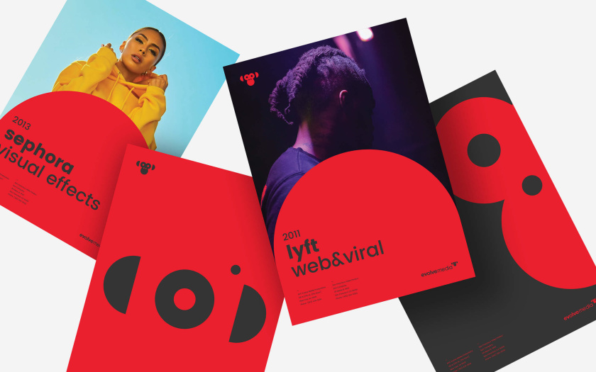 Envolve 媒體品牌形象重塑與簡約幾何風格猴頭logo設計