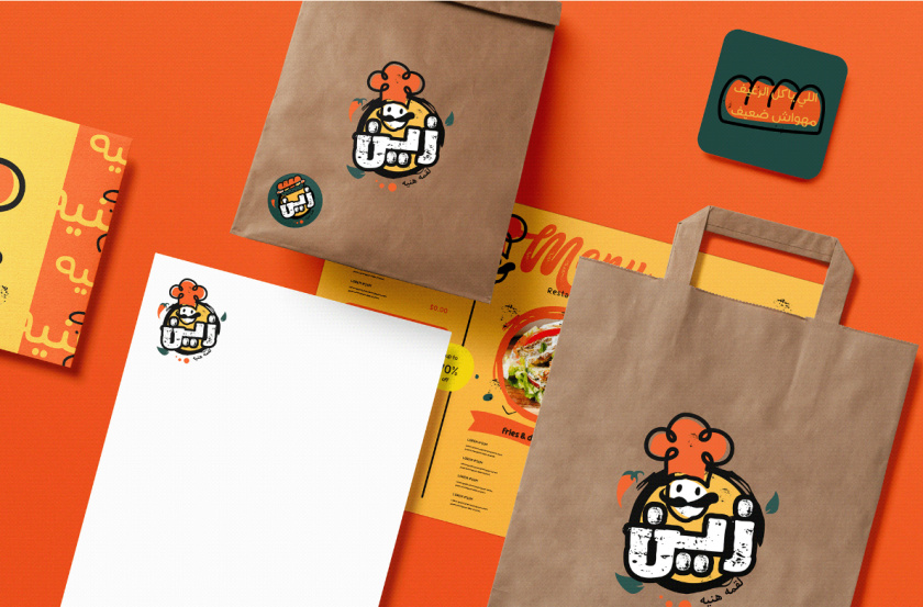 Zain restaurant 三明治西式快餐餐廳餐飲logo設(shè)計(jì)vi設(shè)計(jì)，疏漏的手繪風(fēng)格