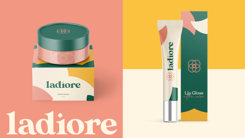 ladiore 女性時尚品牌logo設計與視覺識別vi設計，源自四個象征