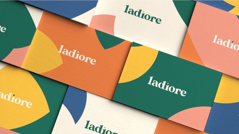 ladiore 女性時尚品牌logo設計與視覺識別vi設計，源自四個象征