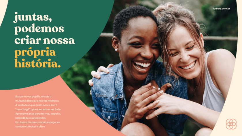 ladiore 女性時尚品牌logo設計與視覺識別vi設計，源自四個象征