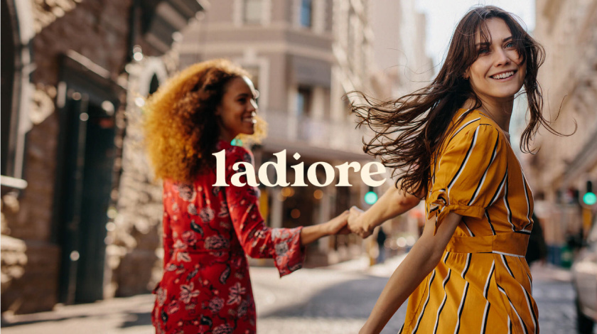 ladiore 女性時尚品牌logo設計與視覺識別vi設計，源自四個象征