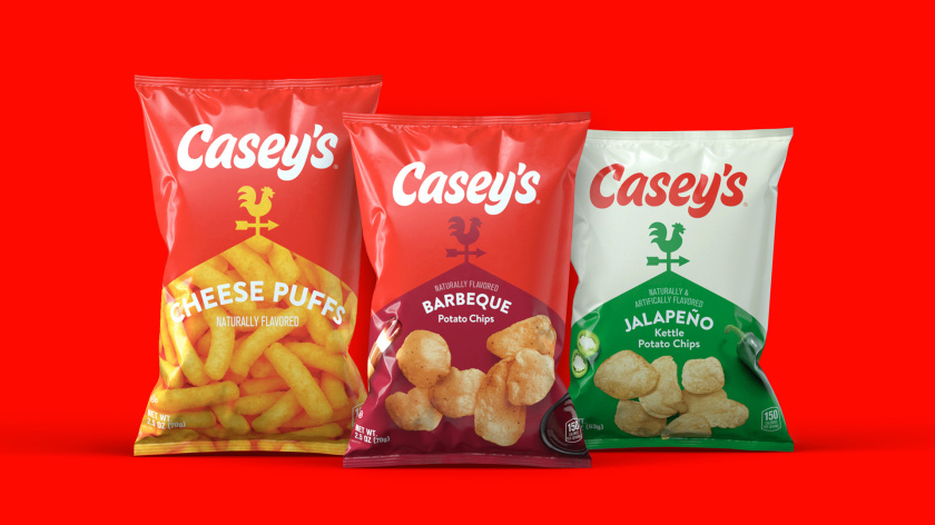 Casey便利店與比薩連鎖店logo設計品牌形象vi設計包裝設計，公雞風標+房屋谷倉造型