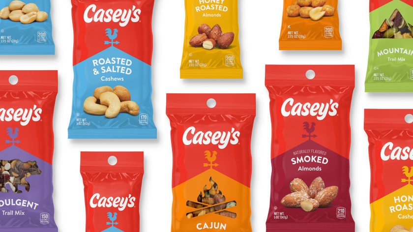 Casey便利店與比薩連鎖店logo設計品牌形象vi設計包裝設計，公雞風標+房屋谷倉造型