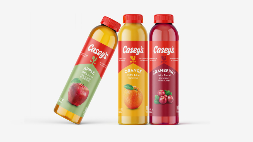 Casey便利店與比薩連鎖店logo設計品牌形象vi設計包裝設計，公雞風標+房屋谷倉造型