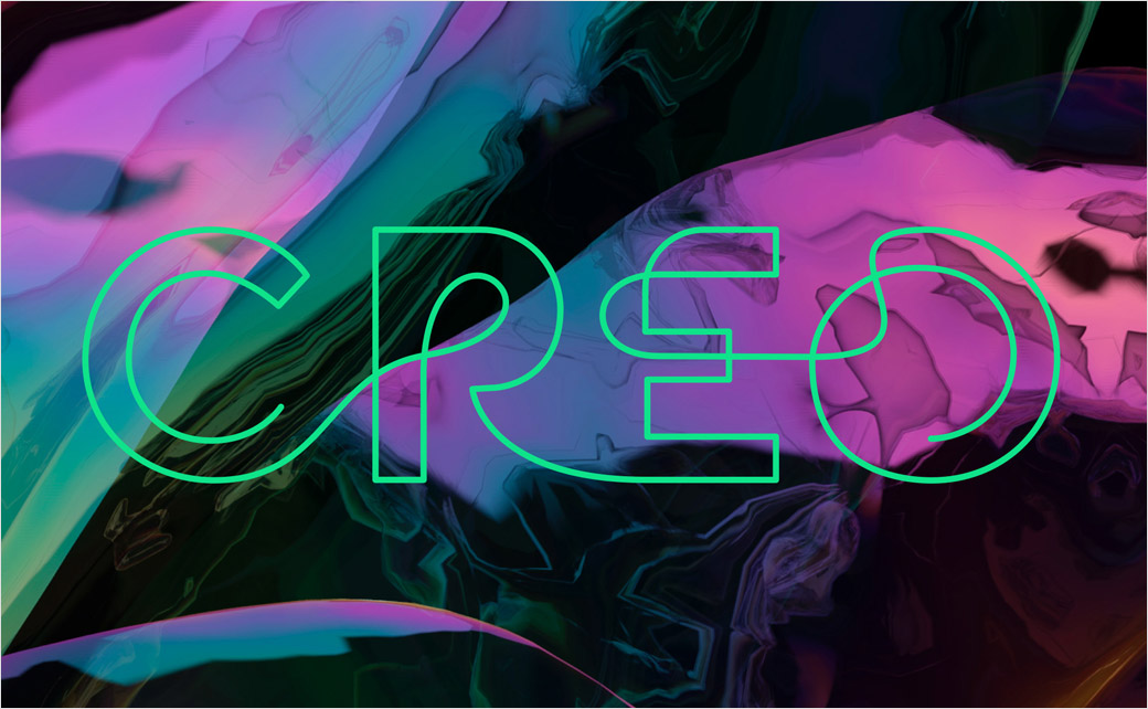 大麻成分健康品牌Creo線條logo設計、圖標設計與主形象畫面設計