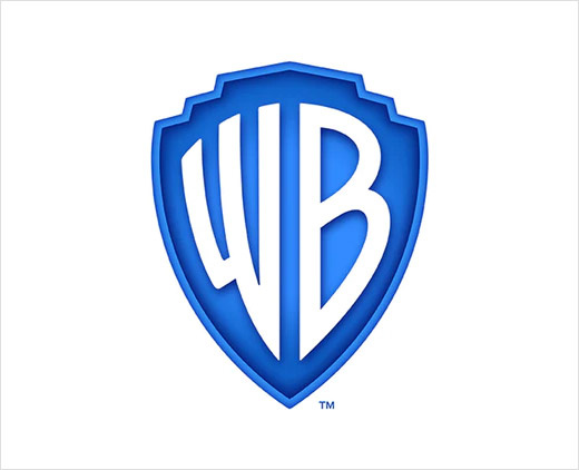 美國電影制片廠華納兄弟新logo設計，更明亮的藍色盾牌