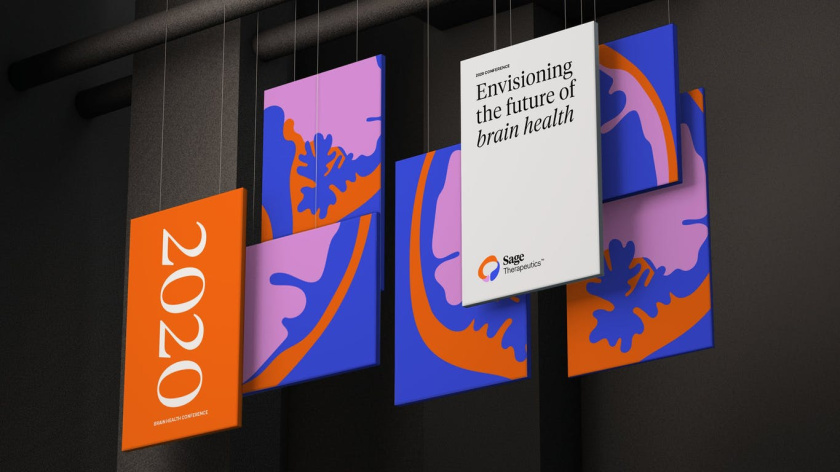 Sage 產后抑郁癥與腦部精神疾病醫藥品牌全案策劃設計，傳達積極樂觀形象