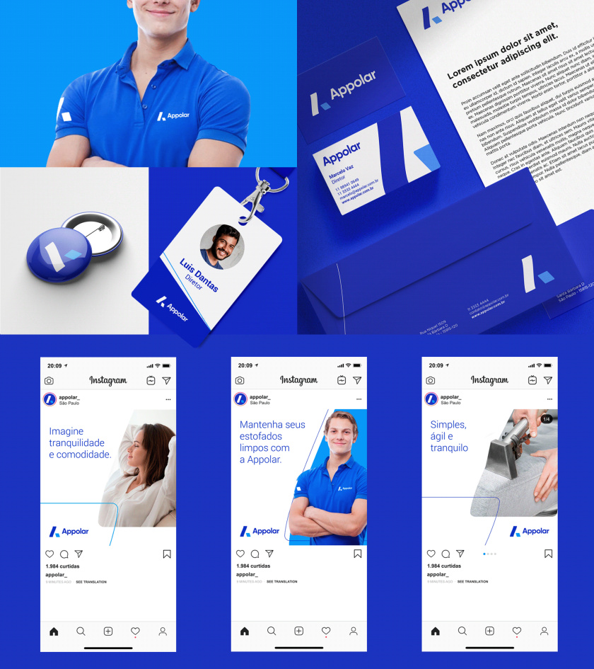 Appolar 環境清潔和衛生消毒公司vi視覺識別設計logo設計