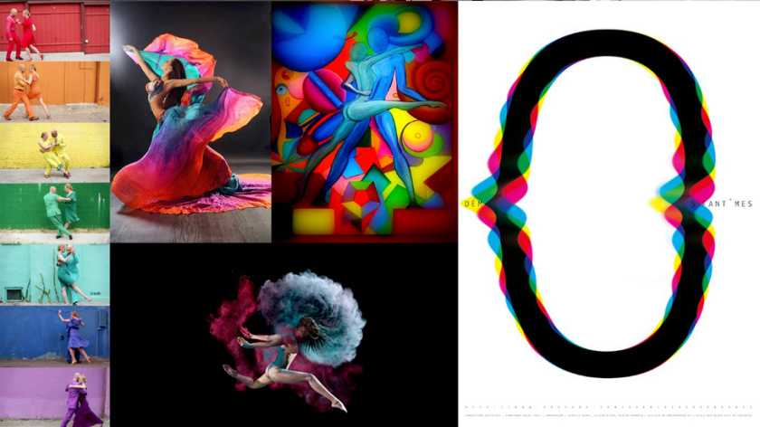 Arte e Magia兒童青少年舞蹈教育機(jī)構(gòu)品牌vi視覺(jué)形象設(shè)計(jì)，彎曲漸變色塊的疊加