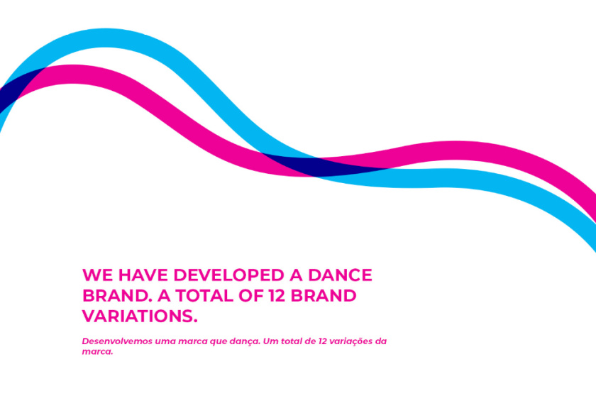 Arte e Magia兒童青少年舞蹈教育機(jī)構(gòu)品牌vi視覺(jué)形象設(shè)計(jì)，彎曲漸變色塊的疊加