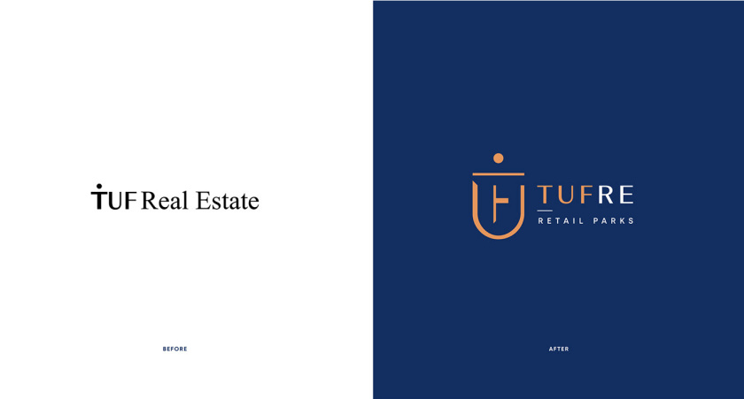 TUFRE 商業辦公園區品牌vi形象設計，具有一定藝術風格的設計