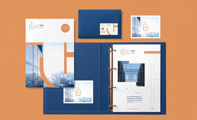 TUFRE 商業辦公園區品牌vi形象設計，具有一定藝術風格的設計