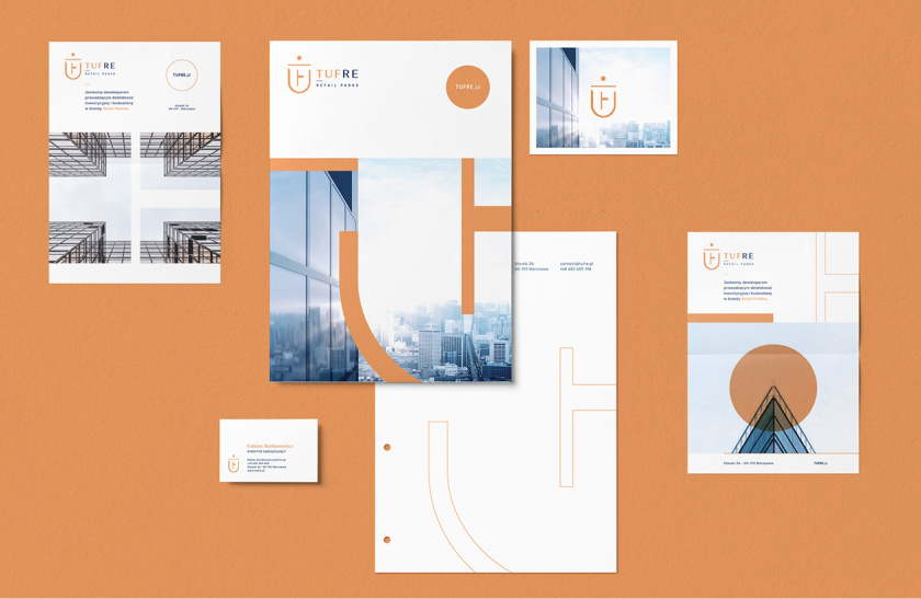 TUFRE 商業辦公園區品牌vi形象設計，具有一定藝術風格的設計