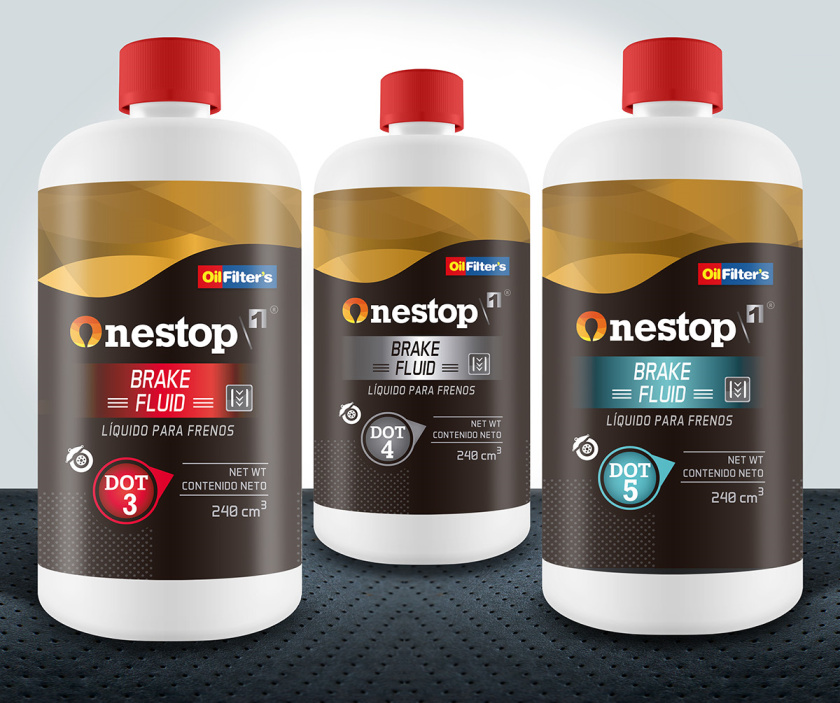 OneStop 汽車潤滑油包裝設(shè)計，動態(tài)漸變色塊風(fēng)格