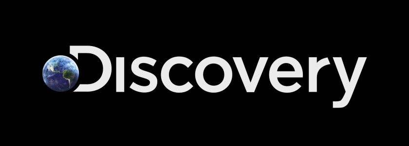 Discovery+探索電視節目頻道品牌logo設計，光譜色幾何D和一個圓的結合