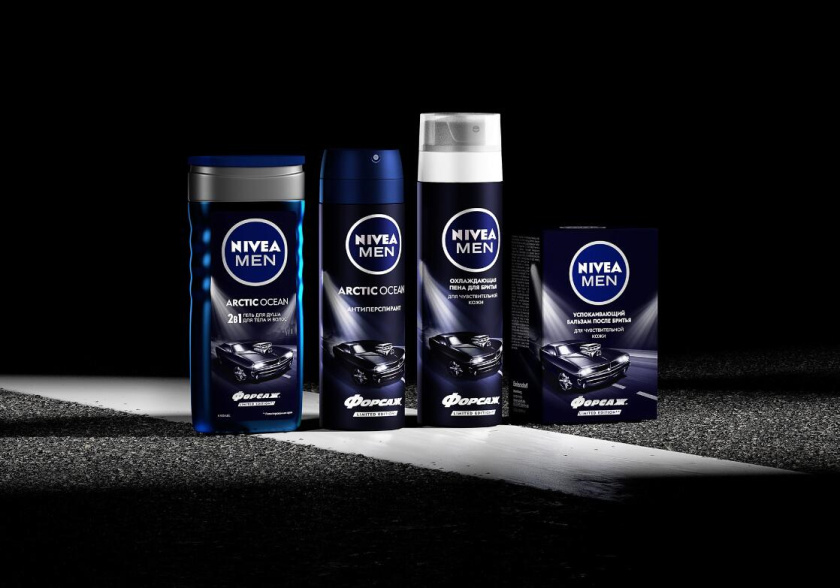 妮維雅NIVEA男士個人清潔護(hù)理化妝品包裝設(shè)計(jì)“速度與激情”汽車系列