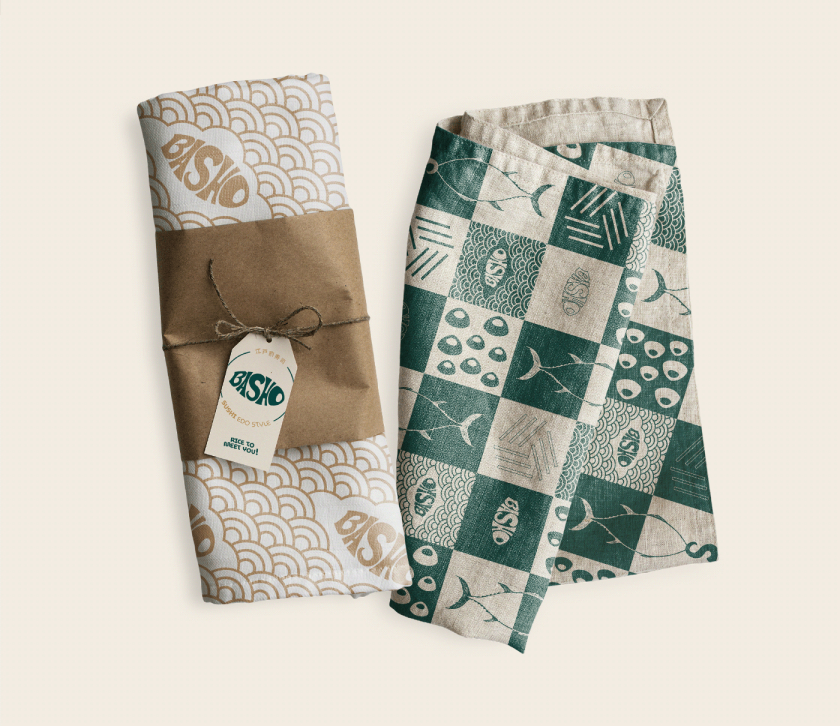 Basho日式壽司餐廳餐飲品牌vi形象全案策劃設計“浮世繪”藝術風格