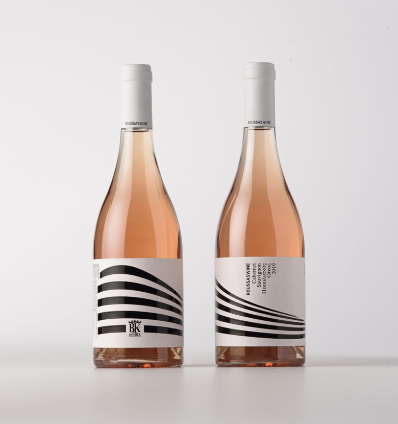 魯薩斯葡萄酒酒標包裝設計“延伸的藝術線條”