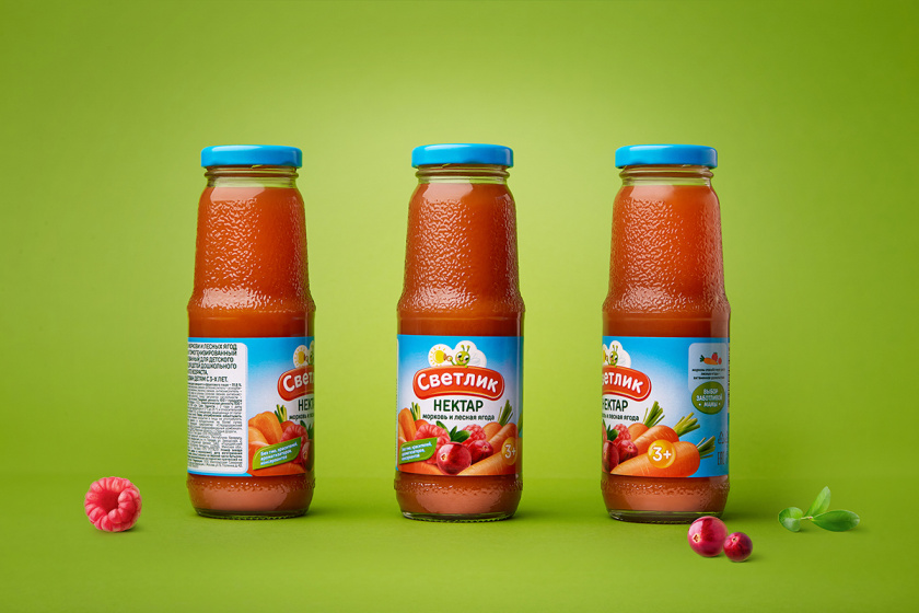 CBETNMK蔬菜花蜜濃縮果汁包裝設計與螢火蟲卡通logo設計