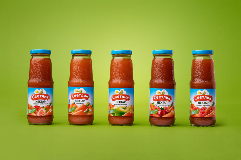 CBETNMK蔬菜花蜜濃縮果汁包裝設計與螢火蟲卡通logo設計