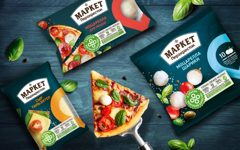 Perekrestok 保鮮冷凍速食食品包裝設(shè)計(jì)，傳達(dá)無(wú)比新鮮與品質(zhì)保證