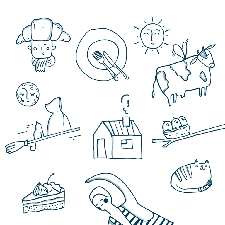 綠線健康食品乳制品鮮肉產(chǎn)品品牌包裝設計，手繪綠線超級視覺符號