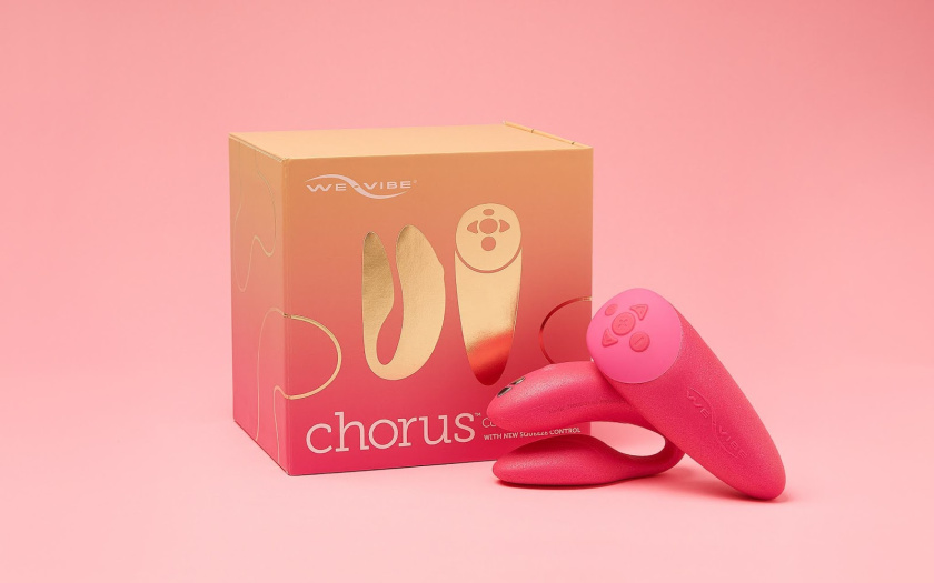We-Vibe 情侶振動器情趣用品包裝設計，豪華金箔風格