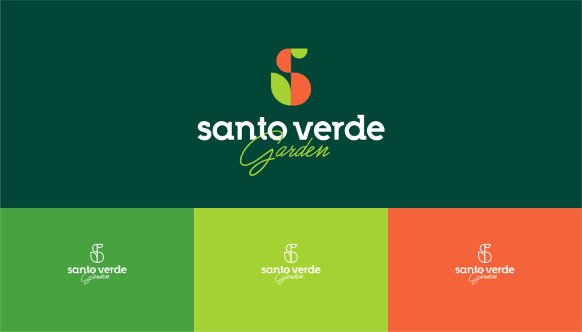 圣維德園藝鮮花綠植花園品牌形象vi視覺識別設計，多彩幾何圖形風格