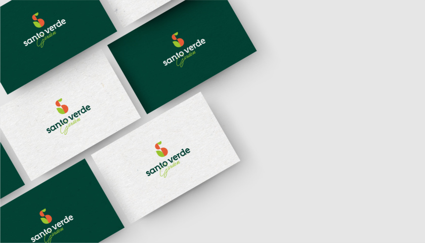 圣維德園藝鮮花綠植花園品牌形象vi視覺識別設計，多彩幾何圖形風格