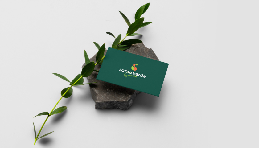 圣維德園藝鮮花綠植花園品牌形象vi視覺識別設計，多彩幾何圖形風格