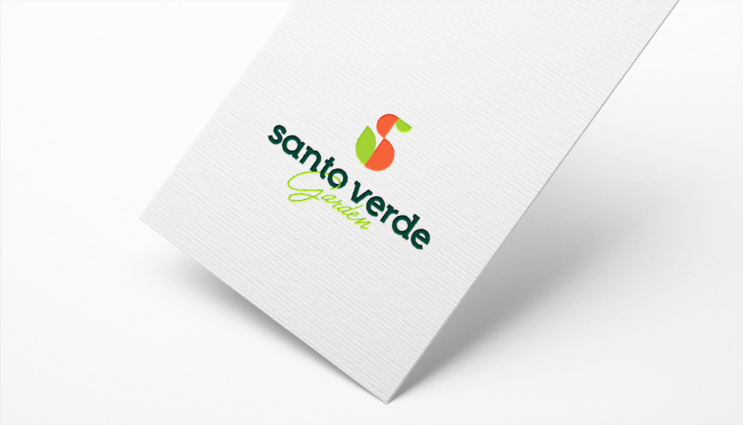 圣維德園藝鮮花綠植花園品牌形象vi視覺識別設計，多彩幾何圖形風格