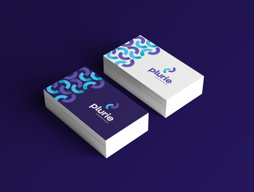 Plurie 品牌vi形象設(shè)計，兩個半圓相交