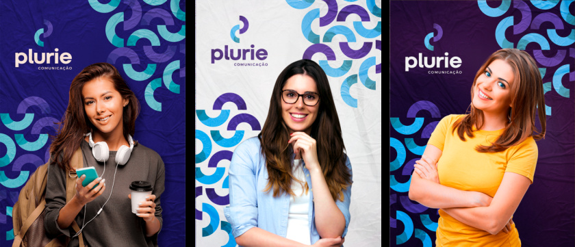 Plurie 品牌vi形象設(shè)計，兩個半圓相交