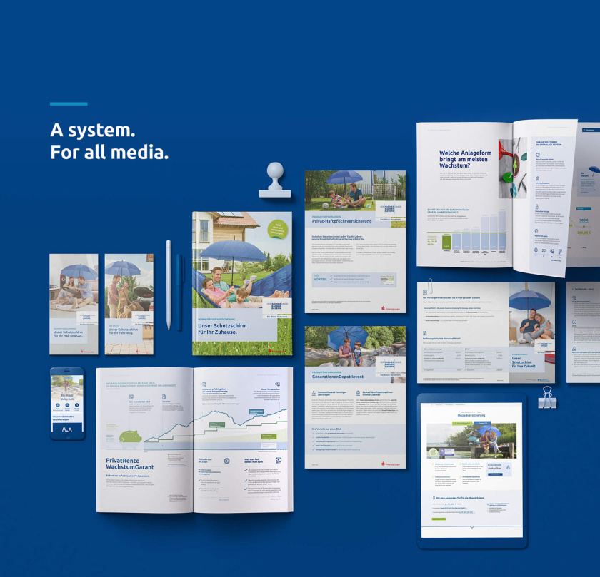 拜仁保險公司品牌vi視覺形象系統設計規范，靈活便于應用