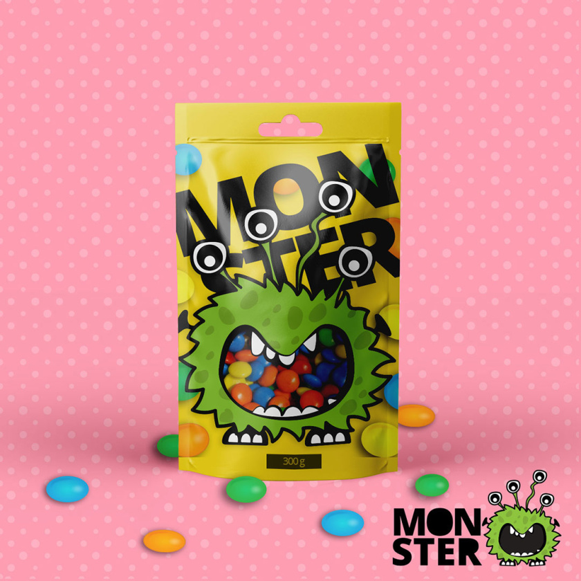 monster怪物糖果包裝設計