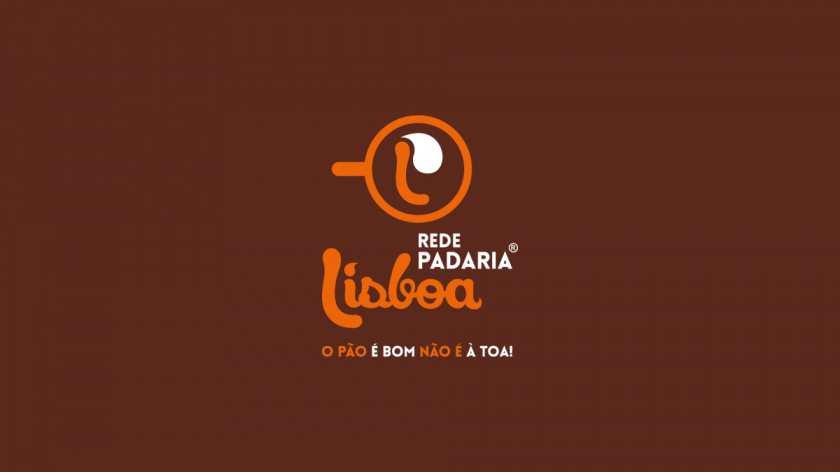 Rede Padaria咖啡面包連鎖店品牌形象設計logo設計，飛濺的咖啡形象