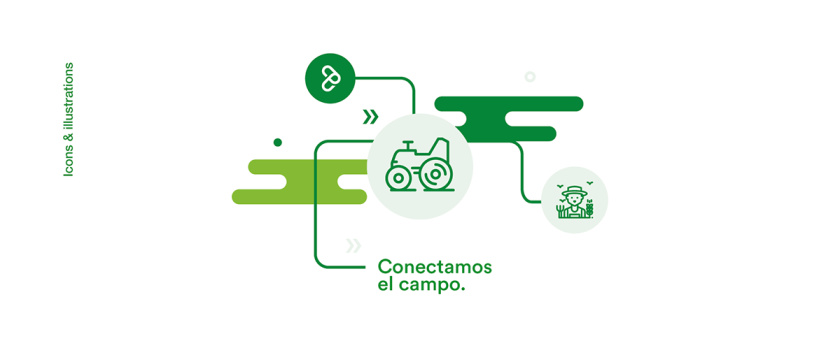 Agroads 農(nóng)業(yè)電子商務品牌logo設計，字母a+g，綠色線條logo